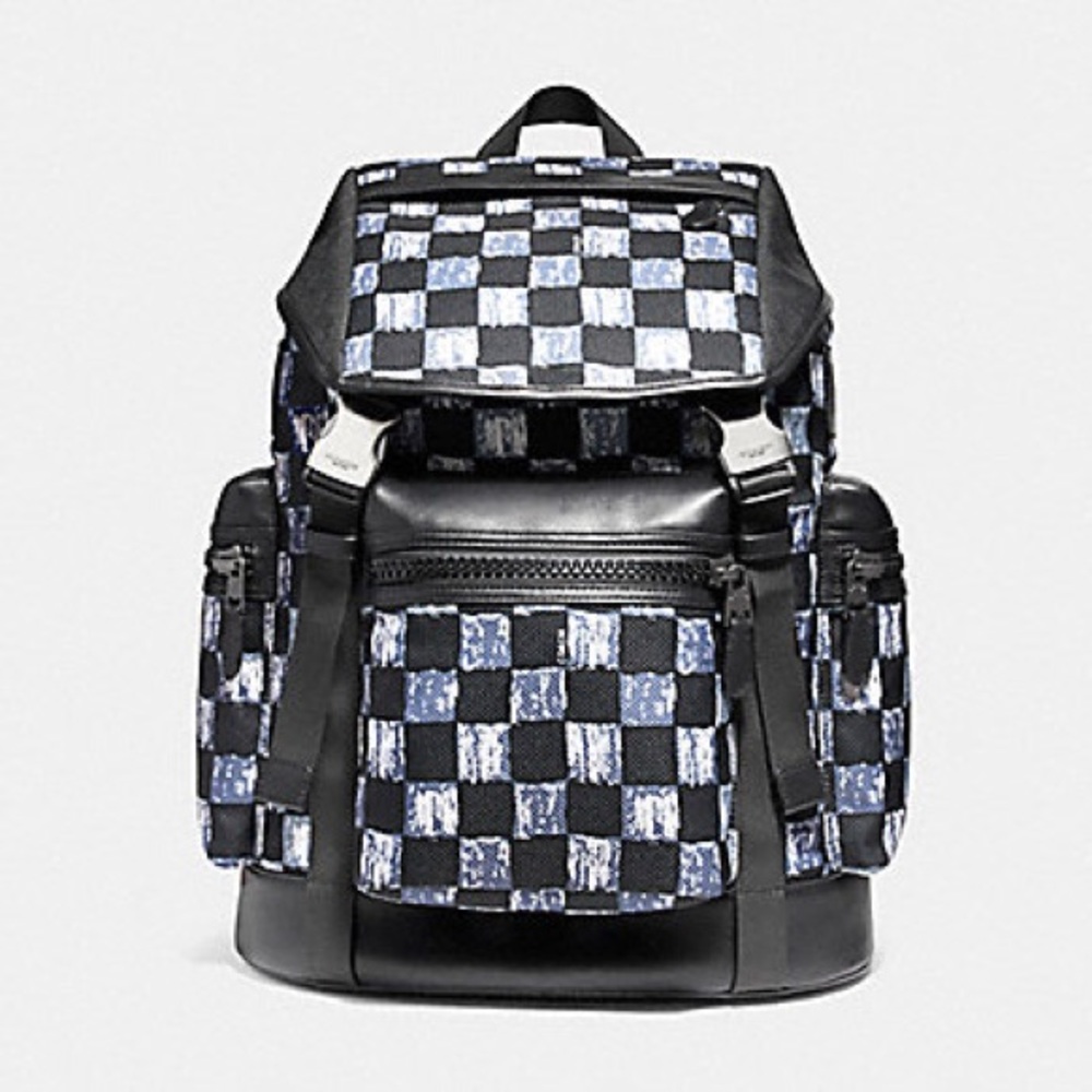 Coach Terrain Trek Graphic Checker Backpack - Picture 8 of 8